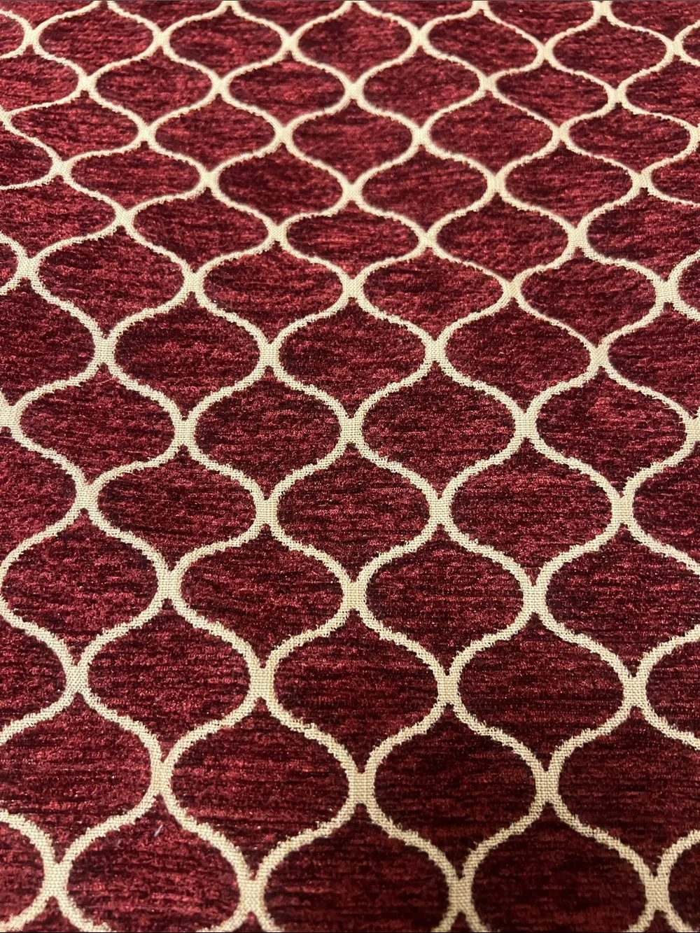 3 Continuous Yds Crimson / Brick / Upholstery Fabric, 57” Wide Home Dec Fabric